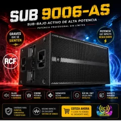 sub bajo woofer activo profesional sub 9006 as