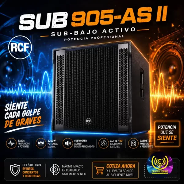 sub bajo activo sub 905 as ii