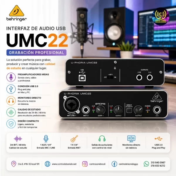 interface umc22 behringer interface umc22 behringer