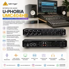 interfaz de audio umc404hd behringer u phoria