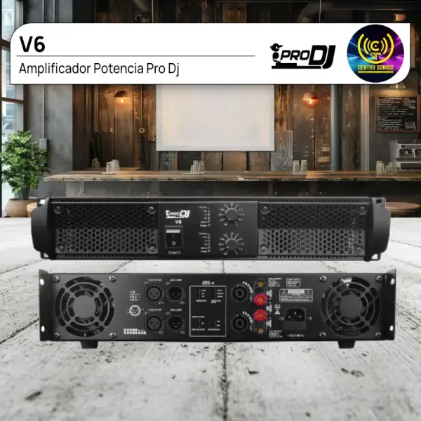 amplificador potencia pro dj v6 amplificador potencia pro dj v6