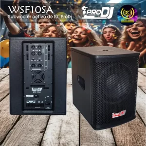 subwoofer activo de 10" wsf10sa