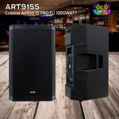 cabina activa 15 pro dj art915s 1000watt