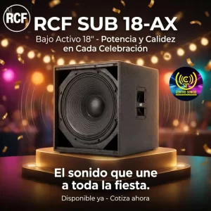 rcf sub 18 ax bajo activo 18"