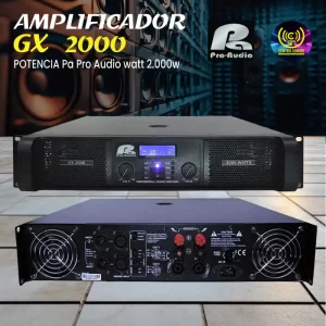 potencia gx 2000 pa pro audio watt 2.000w