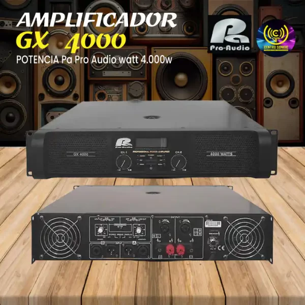 gx4000 pa proaudio de 4000watt gx4000 pa proaudio de 4000watt