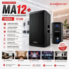 ma12+ cabina activa audiocenter 1600w / 131db