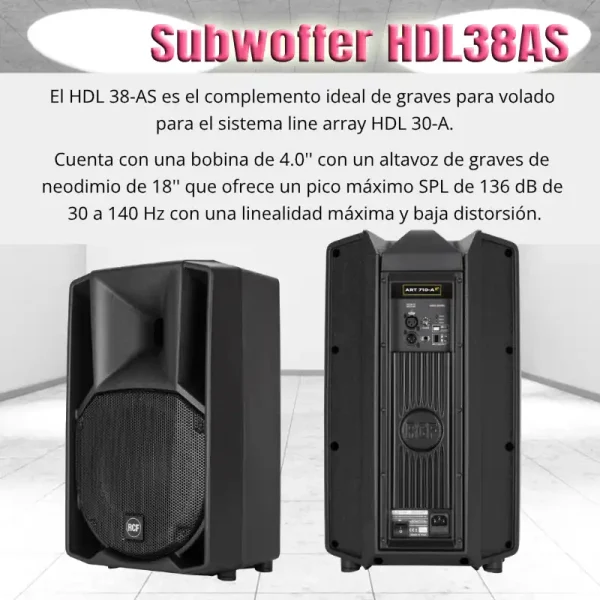 subwoffer activo para volado hdl38as subwoffer activo para volado hdl38as
