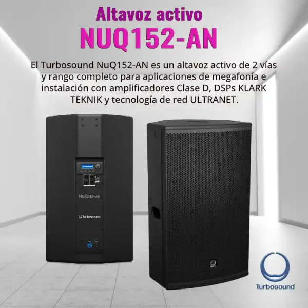 altavoz activo nuq152 an turbosound altavoz activo nuq152 an turbosound