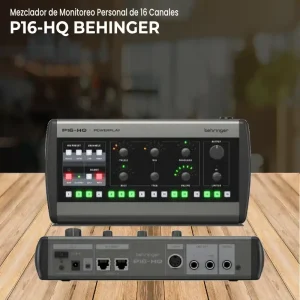 mezclador de monitoreo personal de 16 canales behringer p16 hq