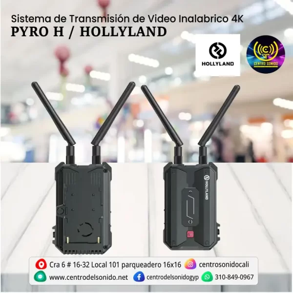 sistema de transmisión de video inalabrico 4k pyro h / hollyland sistema de transmisión de video inalabrico 4k pyro h / hollyland