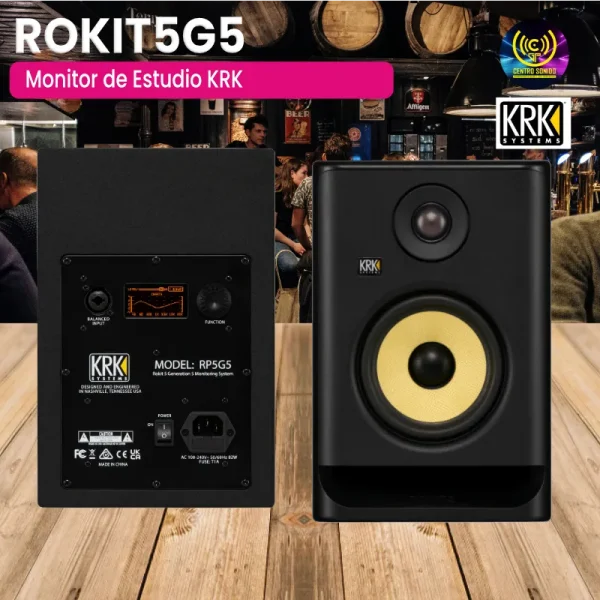monitor de estudio krk rp5g5 na 120v rokit5g5 (juego) monitor de estudio krk rp5g5 na 120v rokit5g5 (juego)