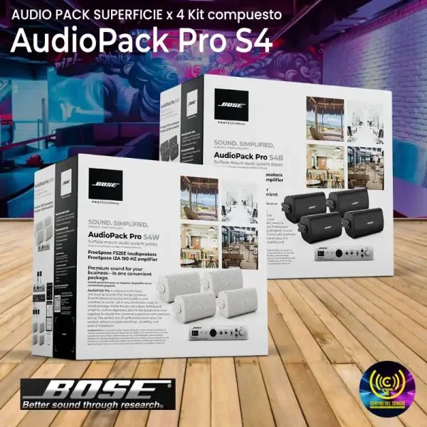 audio pack superficie x 4 kit compuesto audio pack superficie x 4 kit compuesto