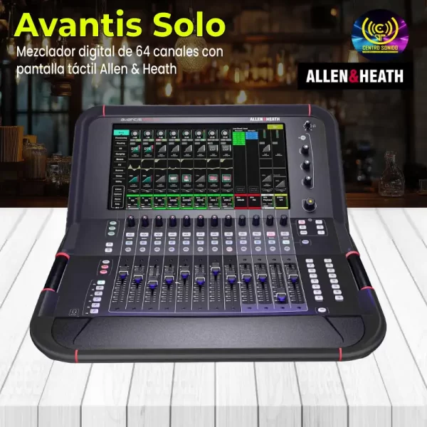 mezclador digital de 64 canales con pantalla táctil allen & heath avantis solo mezclador digital de 64 canales con pantalla táctil allen & heath avantis solo