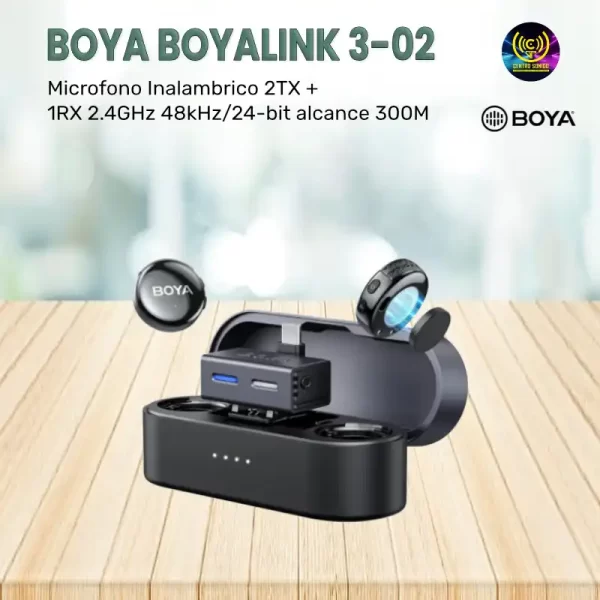microfono inalambrico boya boyalink 3 02 2tx + 1rx 2.4ghz 48khz/24 bit alcance 300m microfono inalambrico boya boyalink 3 02 2tx + 1rx 2.4ghz 48khz/24 bit alcance 300m