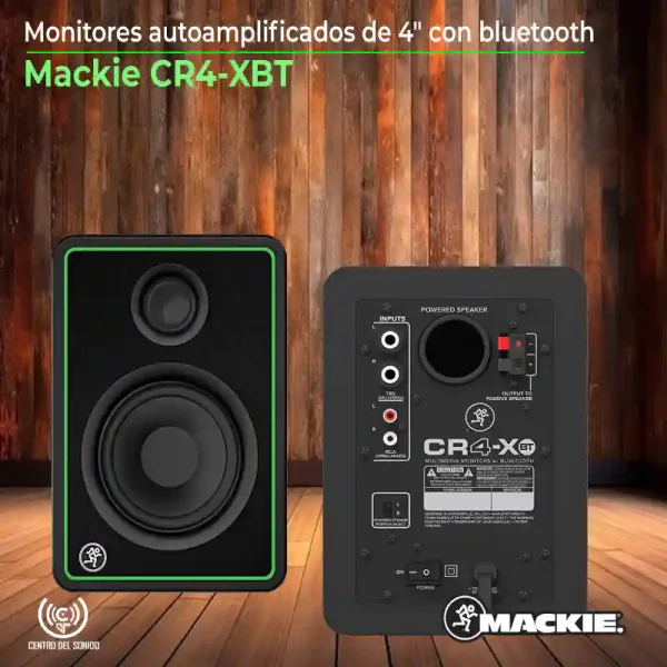 monitores autoamplificados de 4" con bluetooth cr4 xbt monitores autoamplificados de 4" con bluetooth cr4 xbt