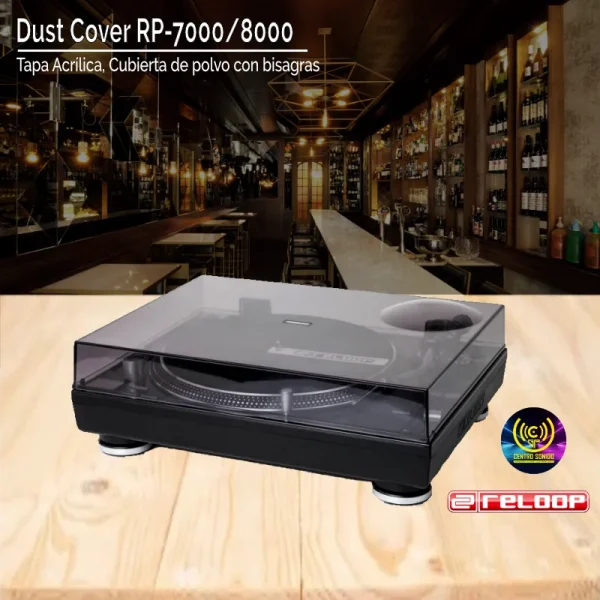 tapa acrílica dust cover rp 7000/8000 reloop tapa acrílica dust cover rp 7000/8000 reloop