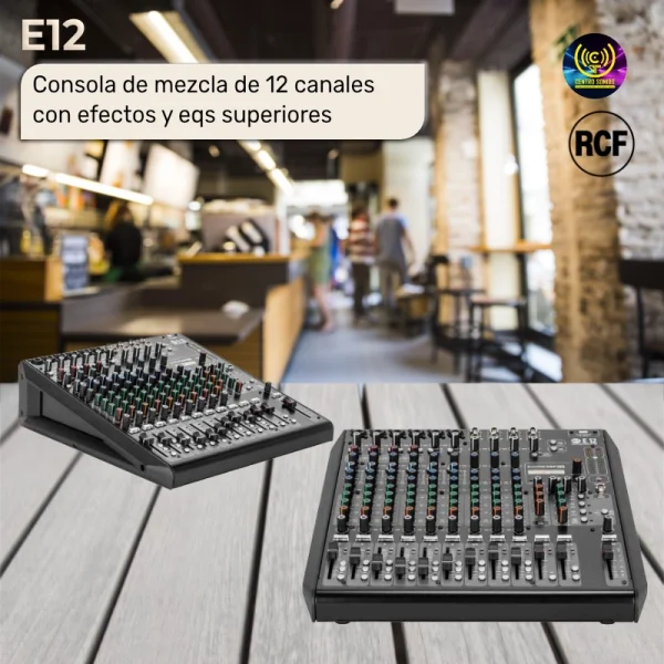 consola de mezcla de 12 canales con efectos y eqs superiores e12 consola de mezcla de 12 canales con efectos y eqs superiores e12