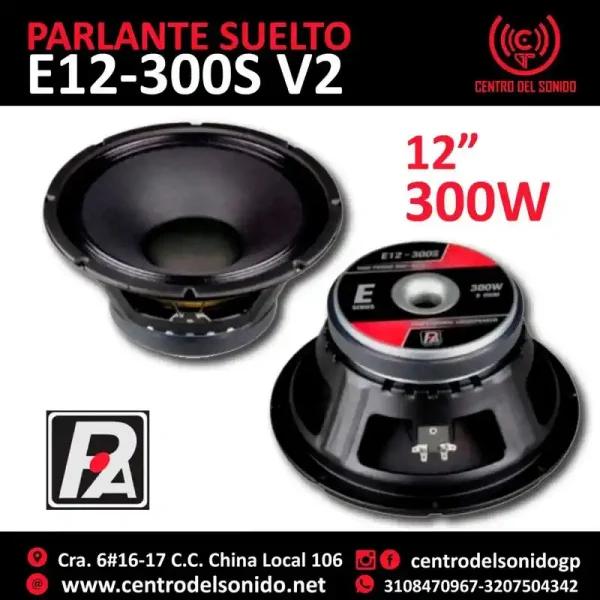 parlante e12 300s v2 p.audio parlante e12 300s v2 p.audio