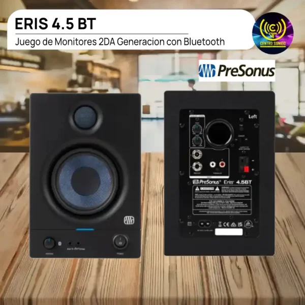 juego de monitores eris 4.5 bt 2da generacion con bluetooth juego de monitores eris 4.5 bt 2da generacion con bluetooth