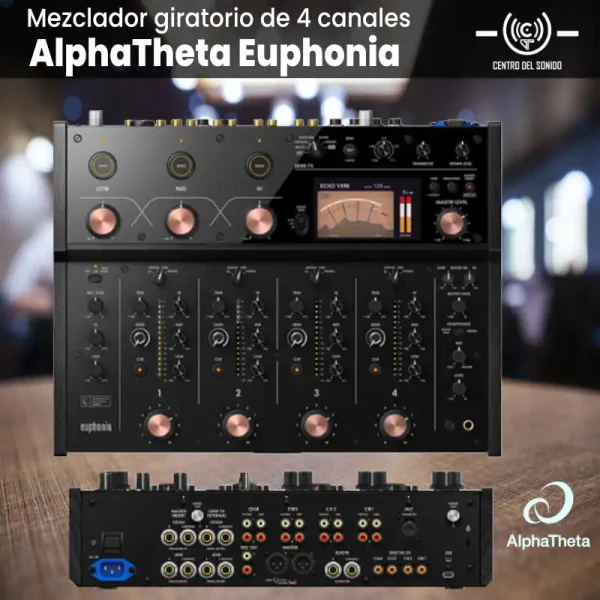 mezclador giratorio de 4 canales alphatheta euphonia mezclador giratorio de 4 canales alphatheta euphonia
