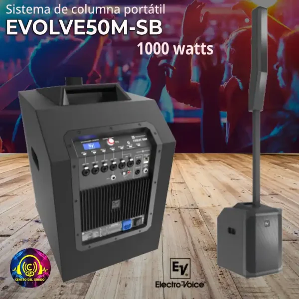 sistema de columna portátil electro voice evolve evolve50m sb sistema de columna portátil electro voice evolve evolve50m sb