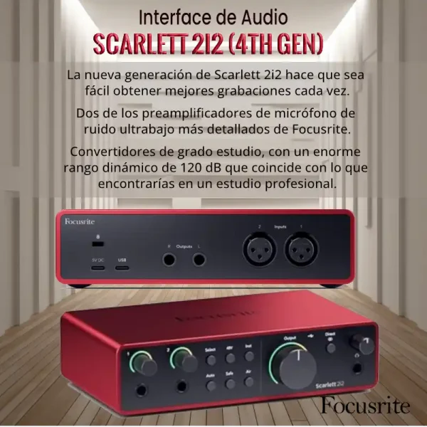 interfaz de audio scarlett 2i2 (4th gen) interfaz de audio scarlett 2i2 (4th gen)