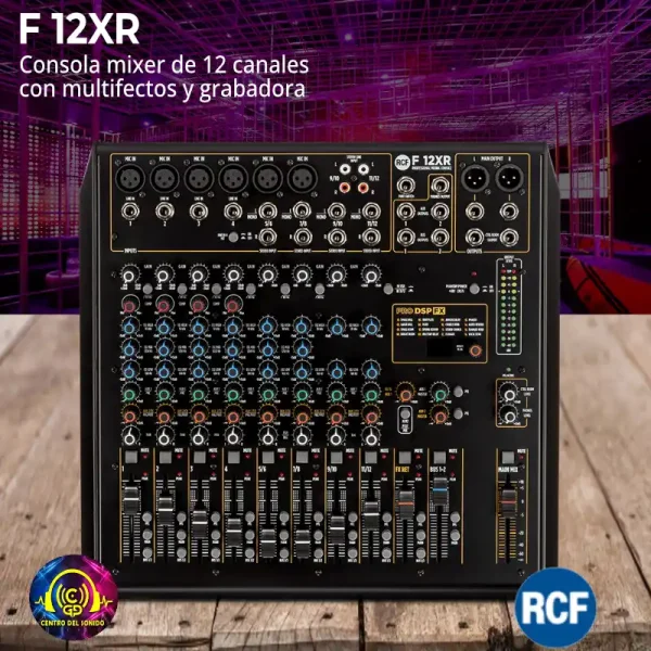 consola mixer de 12 canales con multifectos y grabadora f 12xr consola mixer de 12 canales con multifectos y grabadora f 12xr