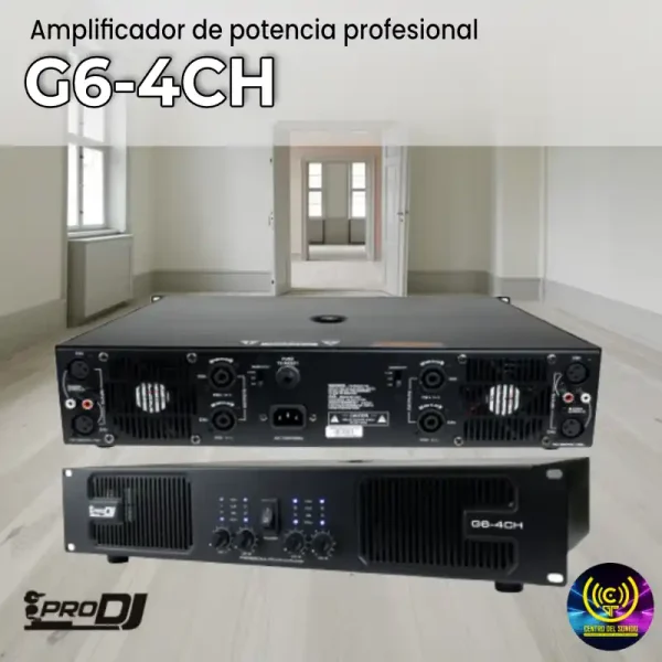 amplificador de potencia g6 4ch de pro dj amplificador de potencia g6 4ch de pro dj