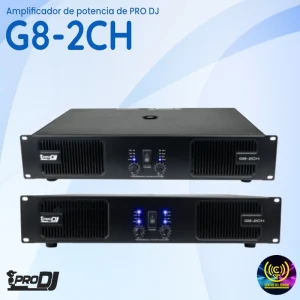 amplificador de potencia g8 2ch de pro dj