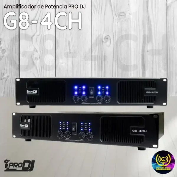 amplificador de potencia g8 4ch de pro dj amplificador de potencia g8 4ch de pro dj