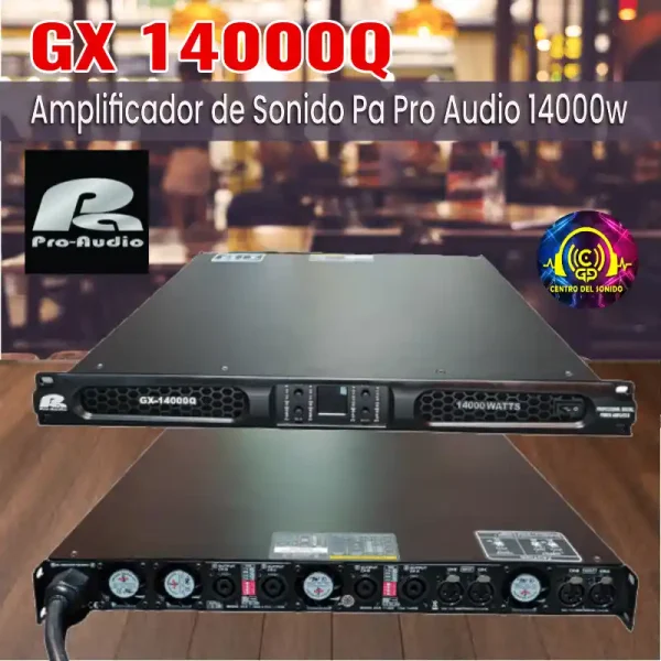 gx 14000q amplificador de sonido pa pro audio 14000w gx 14000q amplificador de sonido pa pro audio 14000w