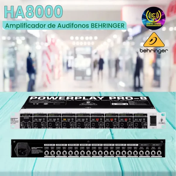amplificador de audifonos behringer ha8000 amplificador de audifonos behringer ha8000