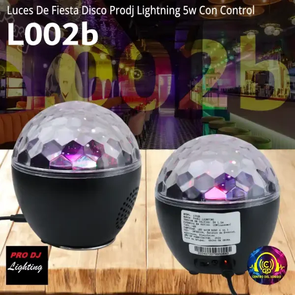 luces de fiesta disco prodj lightning l002b 5w con control luces de fiesta disco prodj lightning l002b 5w con control