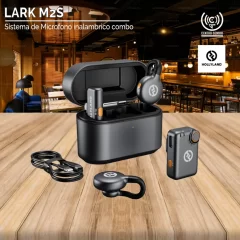 sistema de microfono inalambrico combo hollyland lark m2s