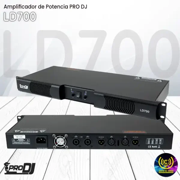 amplificador de potencia ld700 de pro dj amplificador de potencia ld700 de pro dj