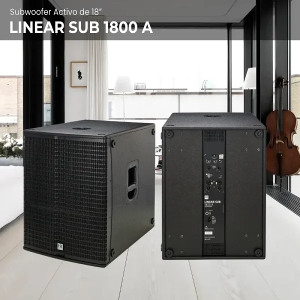 subwoofer activo de 18″ linear sub 1800 a subwoofer activo de 18″ linear sub 1800 a