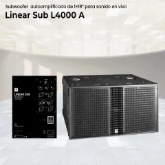 subwoofer autoamplificado de 1×18″ para sonido en vivo hk audio linear sub l4000 a