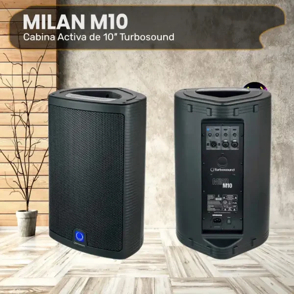 cabina activa de 10″ turbosound milan m10 cabina activa de 10″ turbosound milan m10