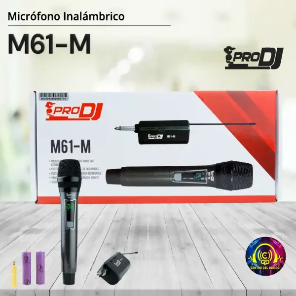 micrófono inalámbrico m61 m de pro dj micrófono inalámbrico m61 m de pro dj