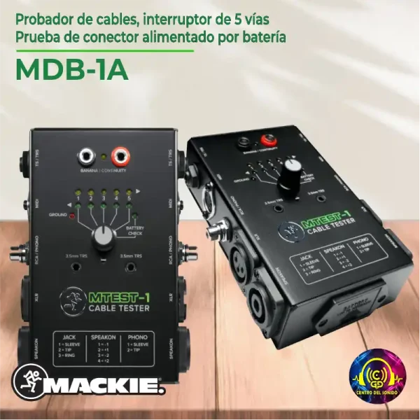 mackie probador de cables mackie probador de cables