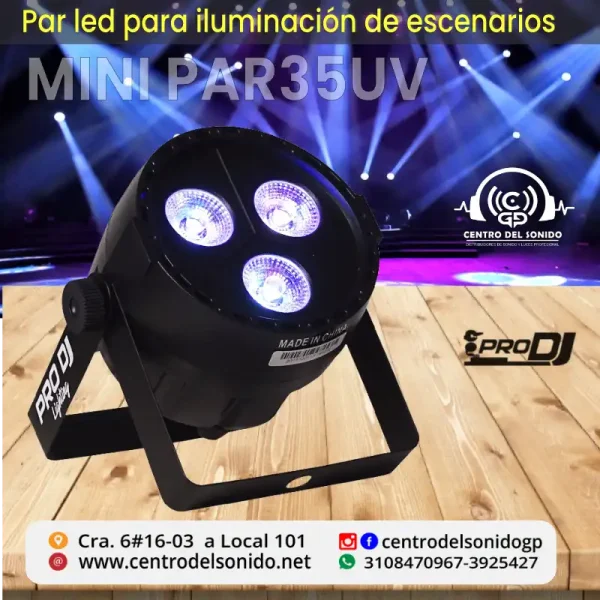 par led para iluminación de escenarios mini par35uv par led para iluminación de escenarios mini par35uv