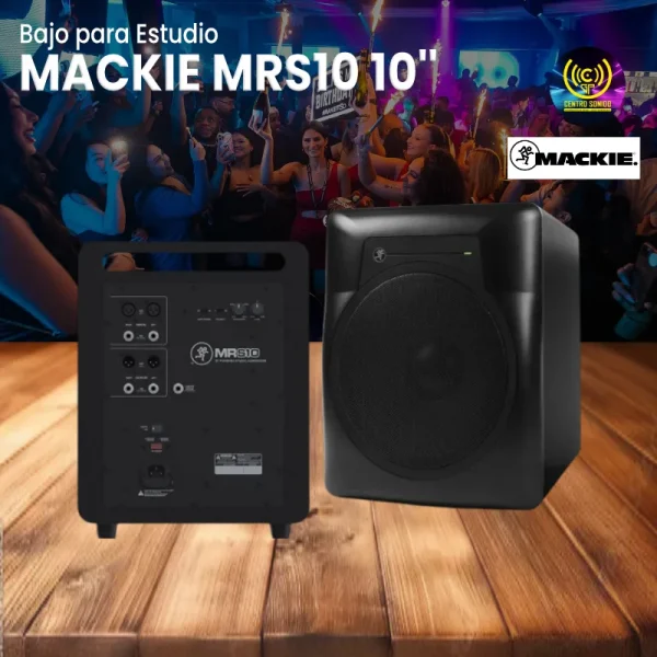 bajo para estudio mackie mrs10 10'' bajo para estudio mackie mrs10 10''