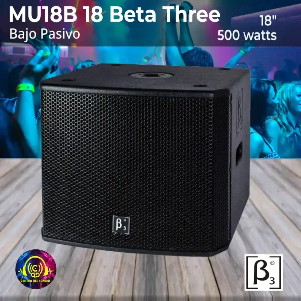 bajo pasivo mu18b 18 beta 3 500watt bajo pasivo mu18b 18 beta 3 500watt