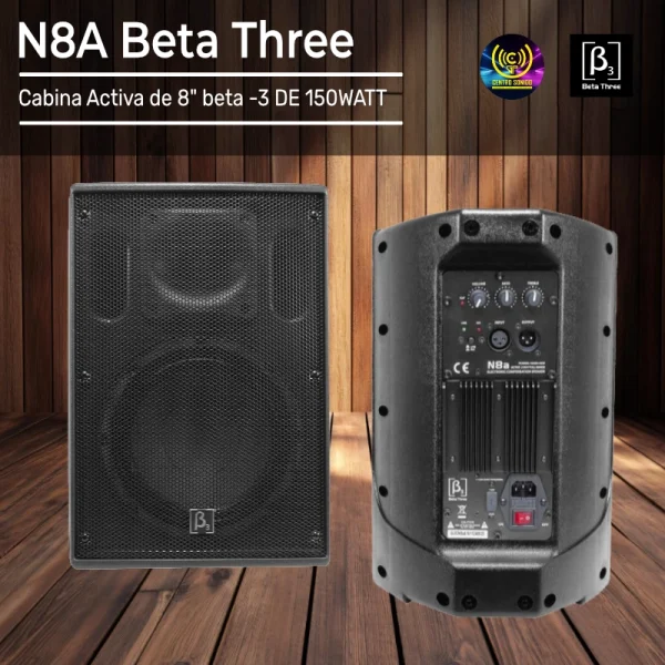 cabina activa de 8" n8a beta 3 de 150watt cabina activa de 8" n8a beta 3 de 150watt