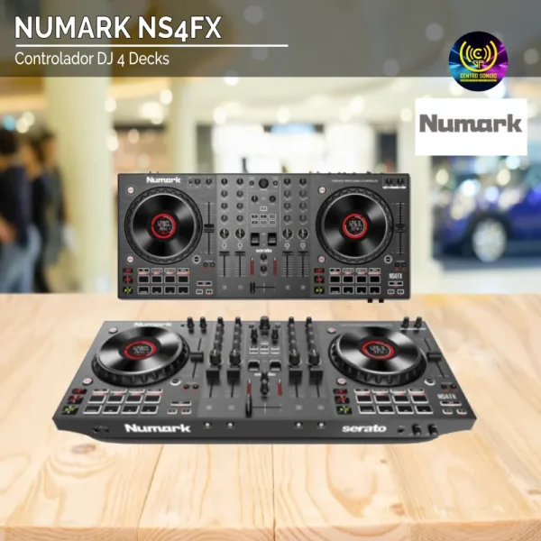 controlador dj 4 decks numark ns4fx controlador dj 4 decks numark ns4fx