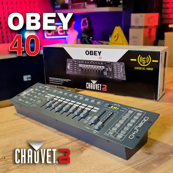 controlador dmx chauvet obey 40 controlador dmx chauvet obey 40