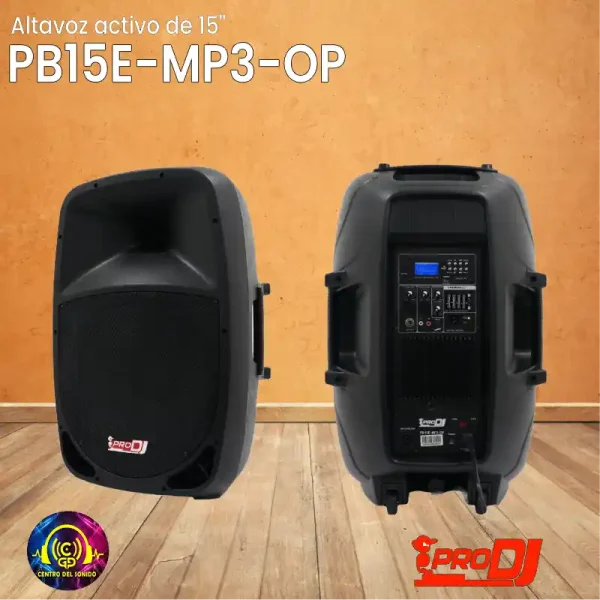 altavoz activo de 15" pb15e mp3 op pro dj altavoz activo de 15" pb15e mp3 op pro dj