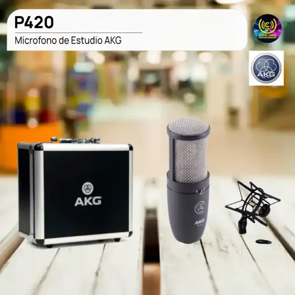 micrófono estudio akg p420 micrófono estudio akg p420