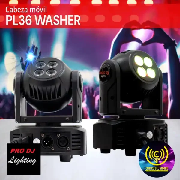 cabeza móvil pl36 washer pro dj lighting cabeza móvil pl36 washer pro dj lighting
